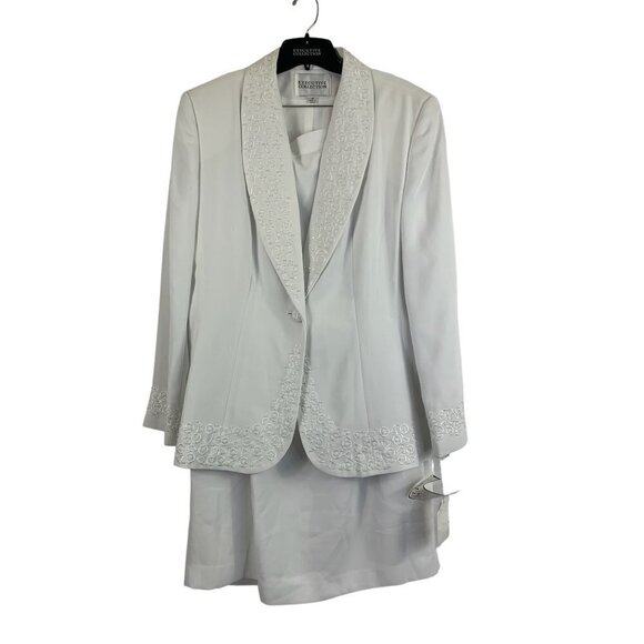 Executive Collection Dresses & Skirts - Executive Collection Women's Whistling White Skirt Set
